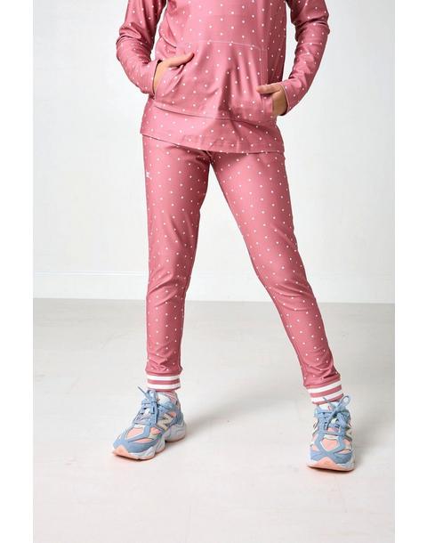 Girls Retro Jogger- Pink Dot