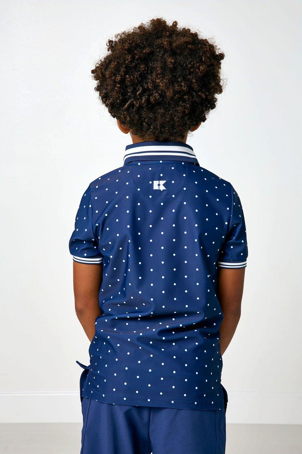 Boys Polo Shirt - Navy Dot image number 2