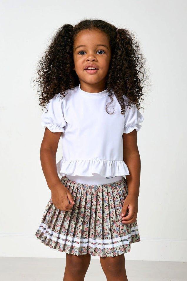 Ruffle Tee- White image number 1