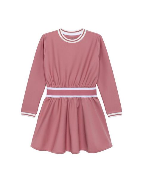 Club Long Sleeve Dress- Dusty Pink