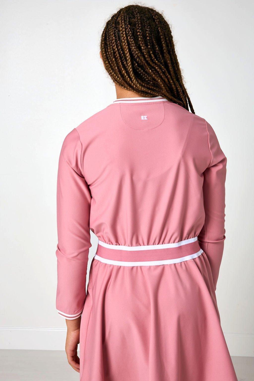Club Long Sleeve Dress- Dusty Pink image number 4