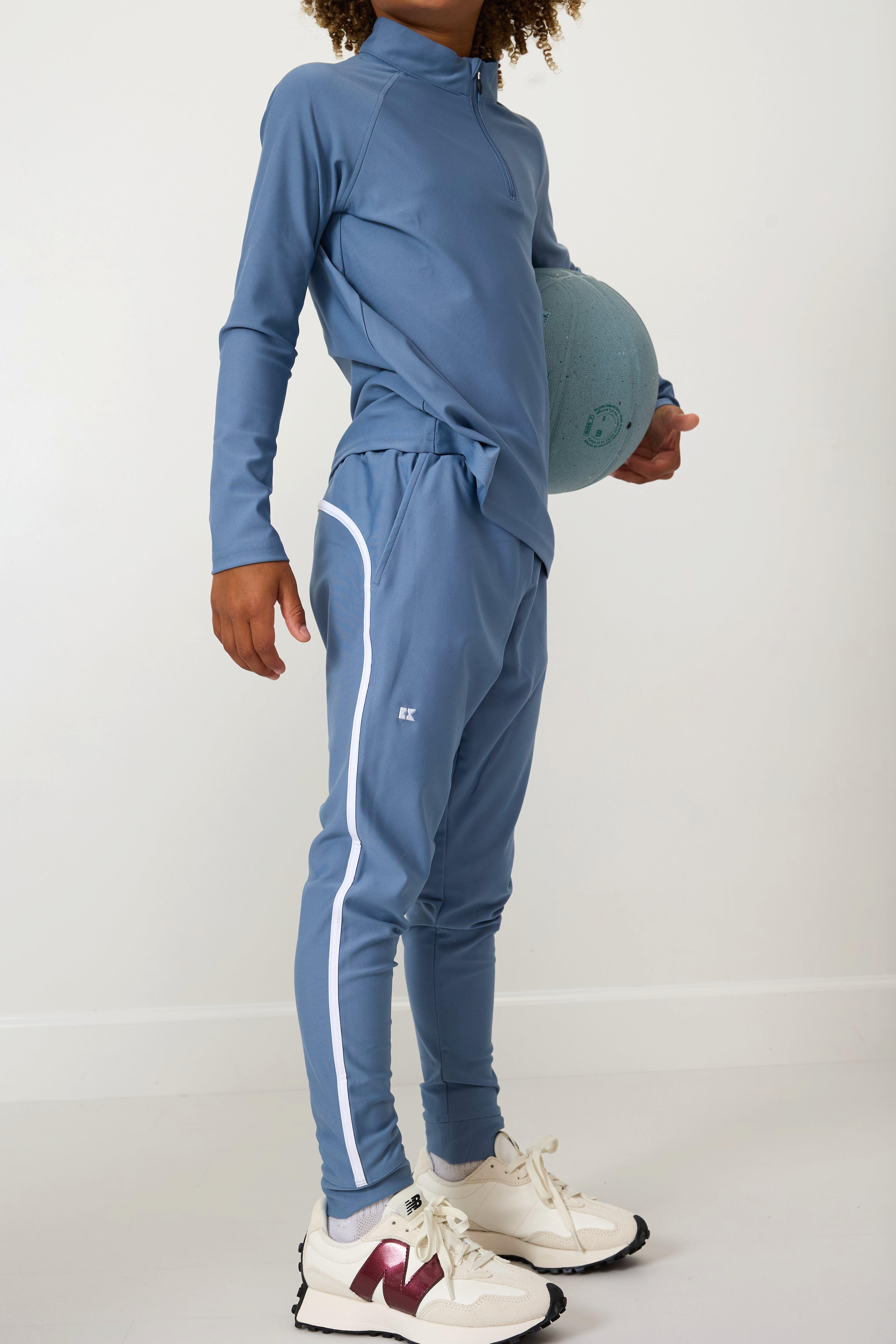 Boys Warm-Up Retro Jogger Pant- Slate image number 2