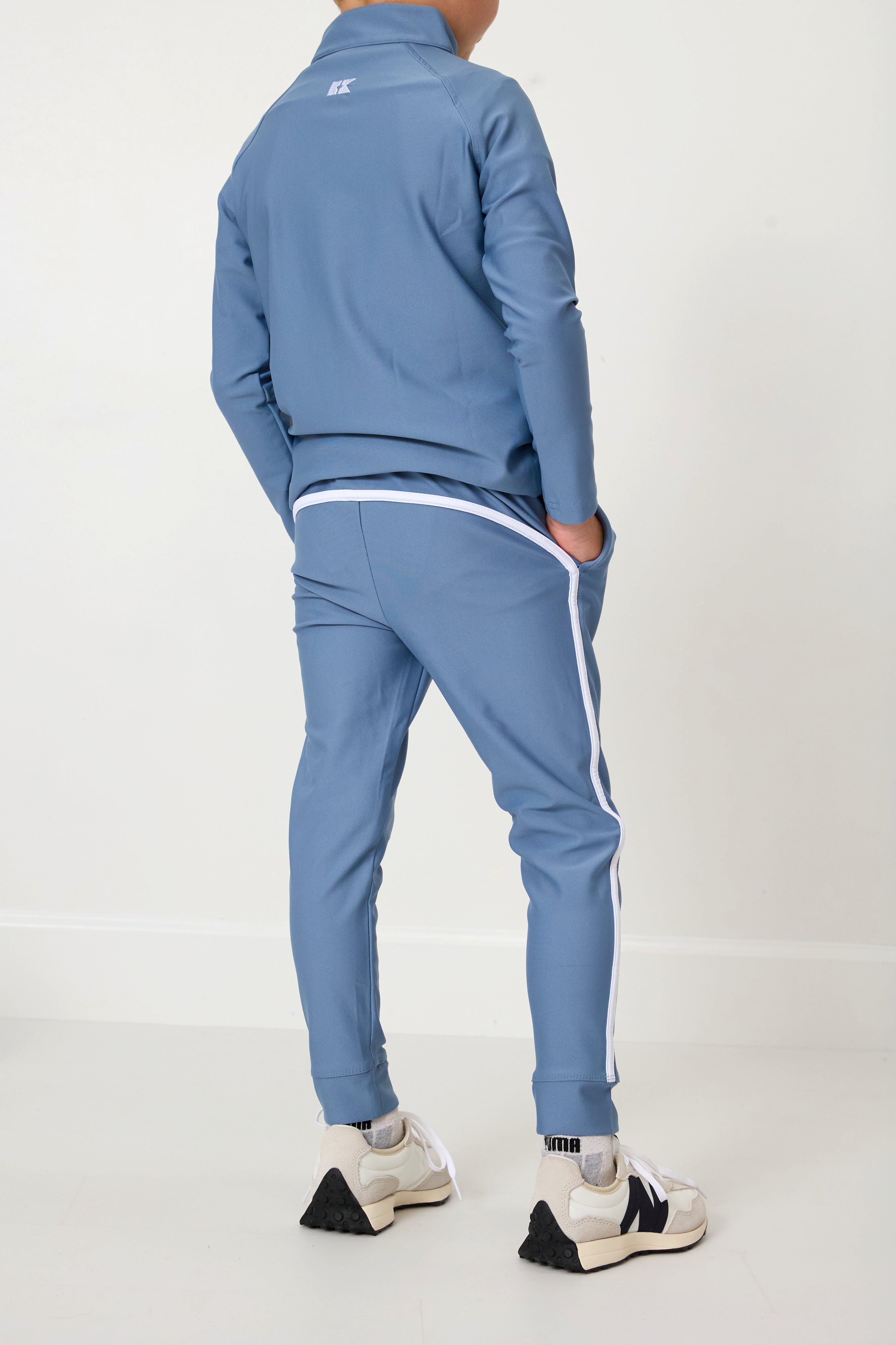 Boys Warm-Up Retro Jogger Pant- Slate image number 3