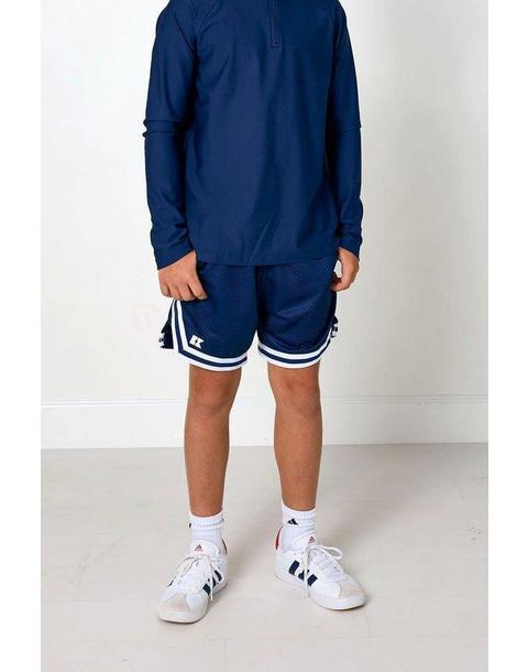 Boys Retro Mesh Basketball Short - Navy