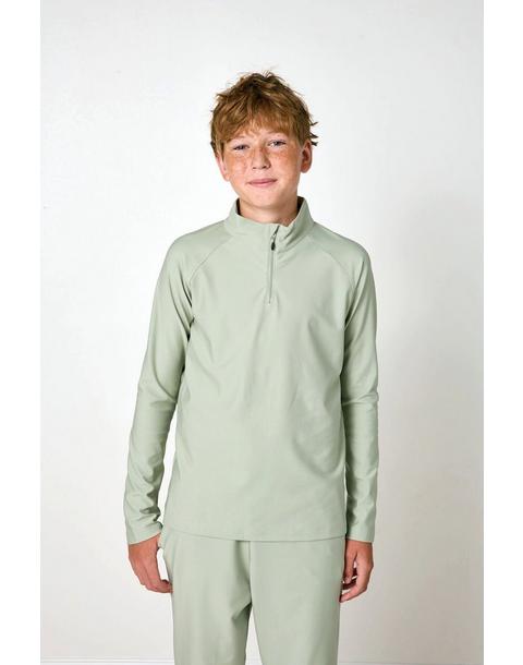 Boys Warm-Up Retro Jogger Pant- Sage