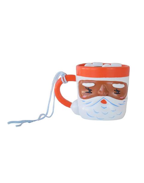 Baking Spirits Bright Brown Santa Mug Ornament