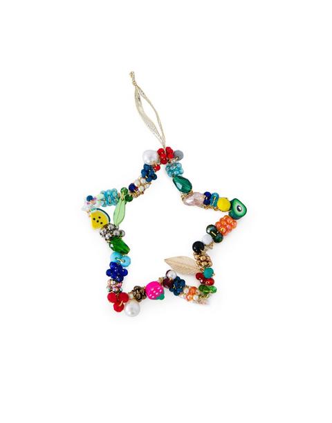 Beaded Star Christmas Ornament