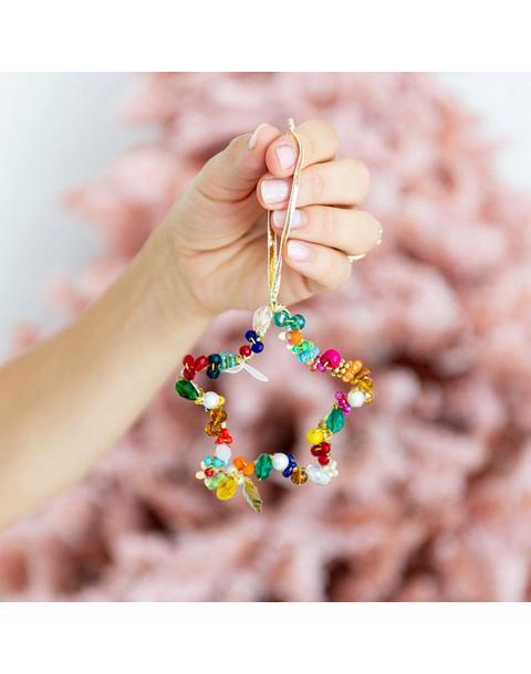Beaded Star Christmas Ornament