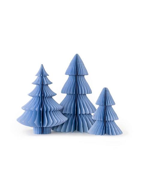 Blue Honeycomb Christmas Tree Set