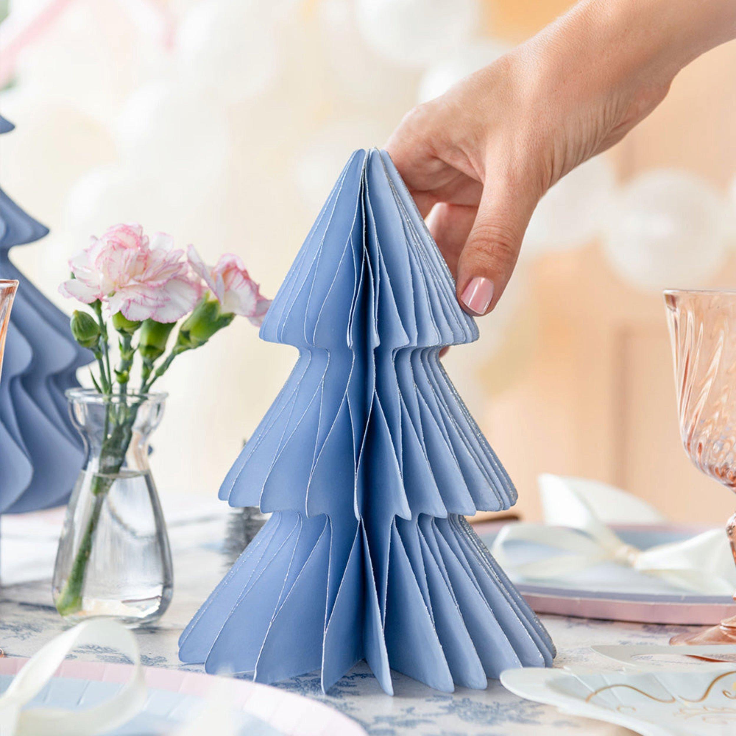 Blue Honeycomb Christmas Tree Set image number 2