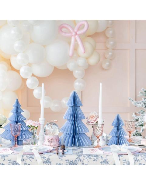 Blue Honeycomb Christmas Tree Set