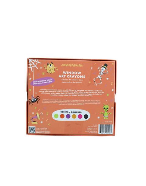 Monster Mash Window Cling + Crayon Set