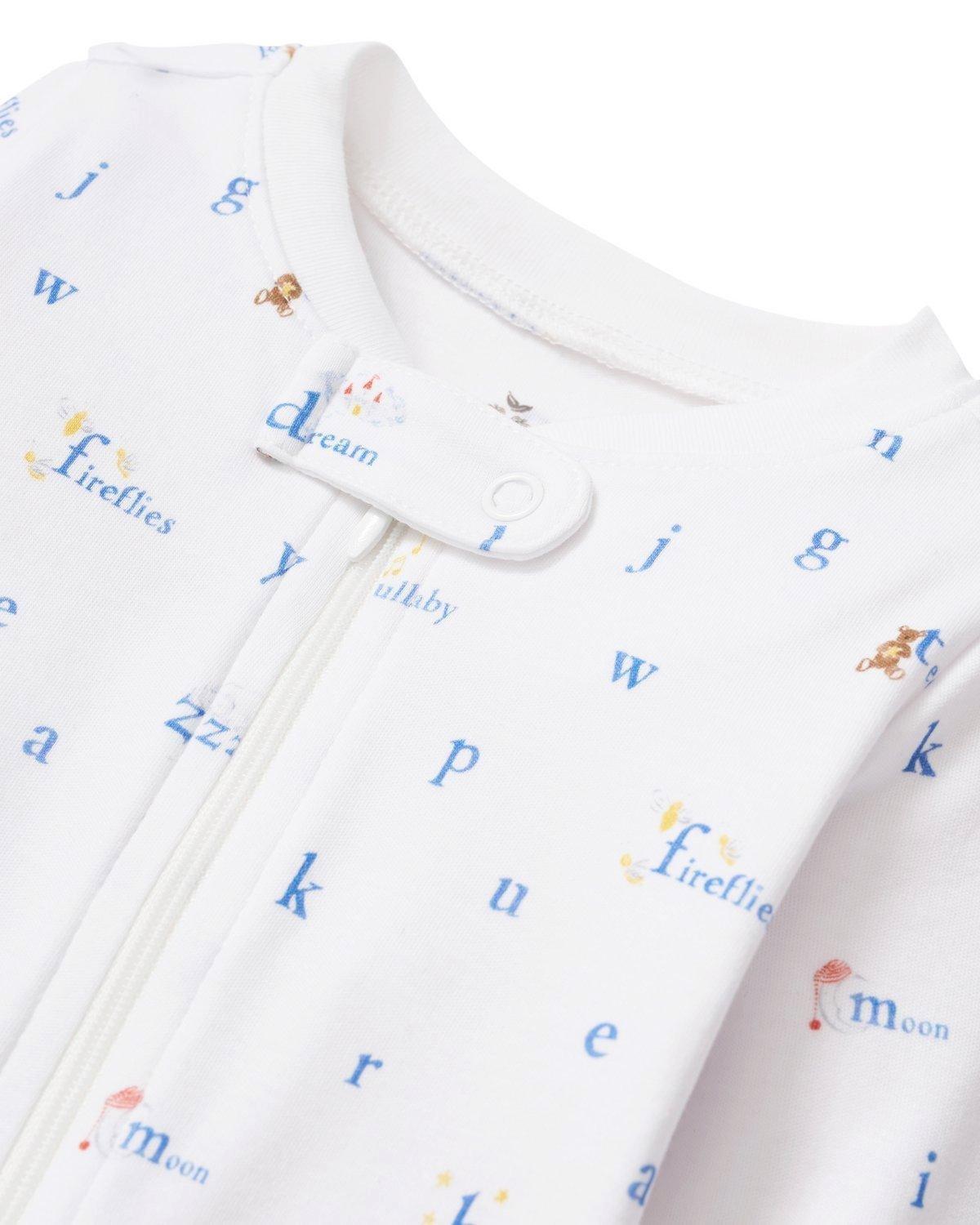 Baby's Pima Romper in Letters and Lullabies image number 1