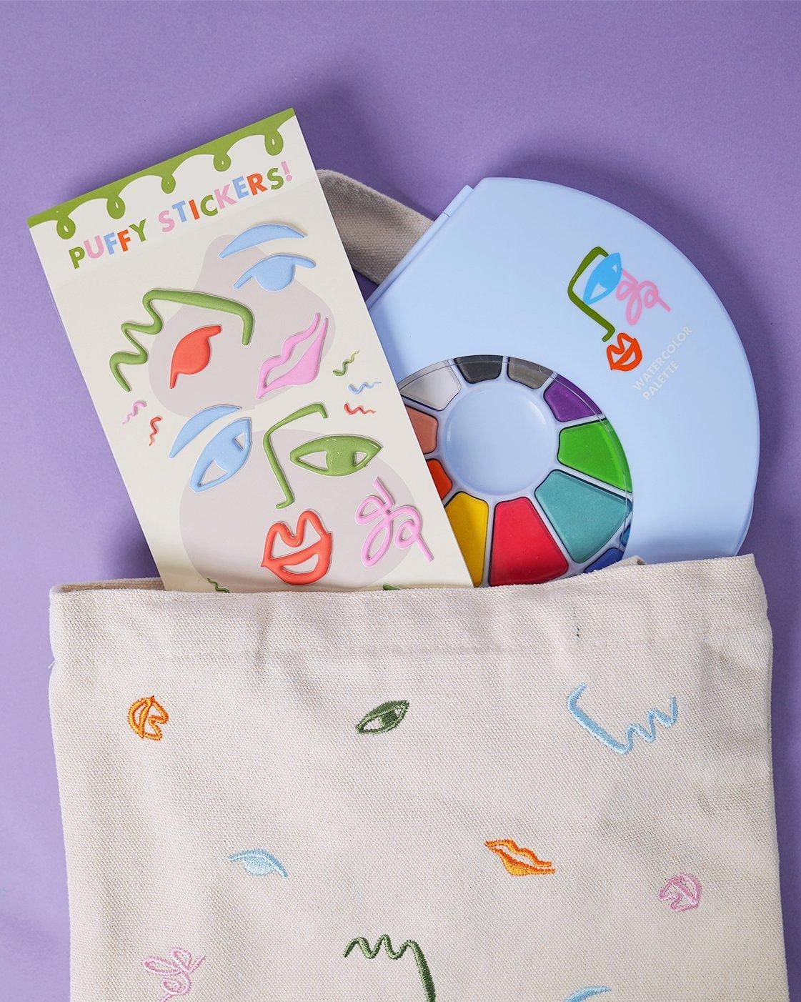 Mini Embroidered Tote Bag image number 2