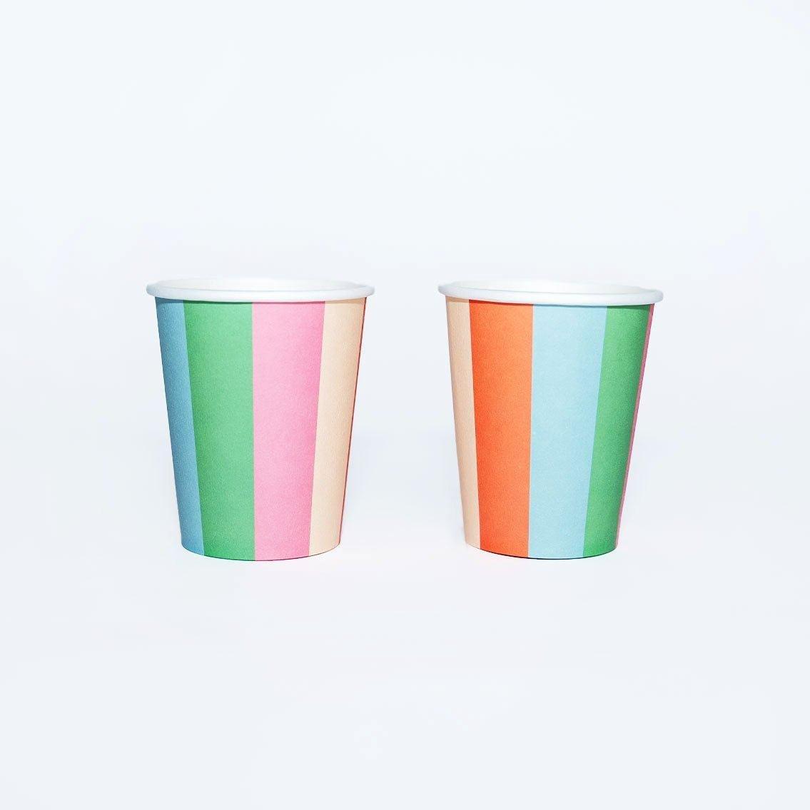 Colorful Stripe Birthday Party Pack for 12 image number 1
