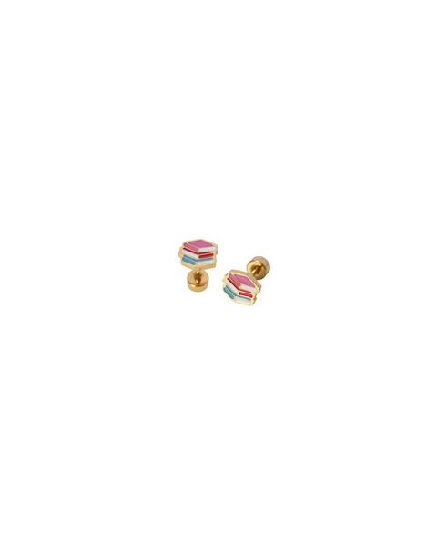 Book Flatback Stud Earrings