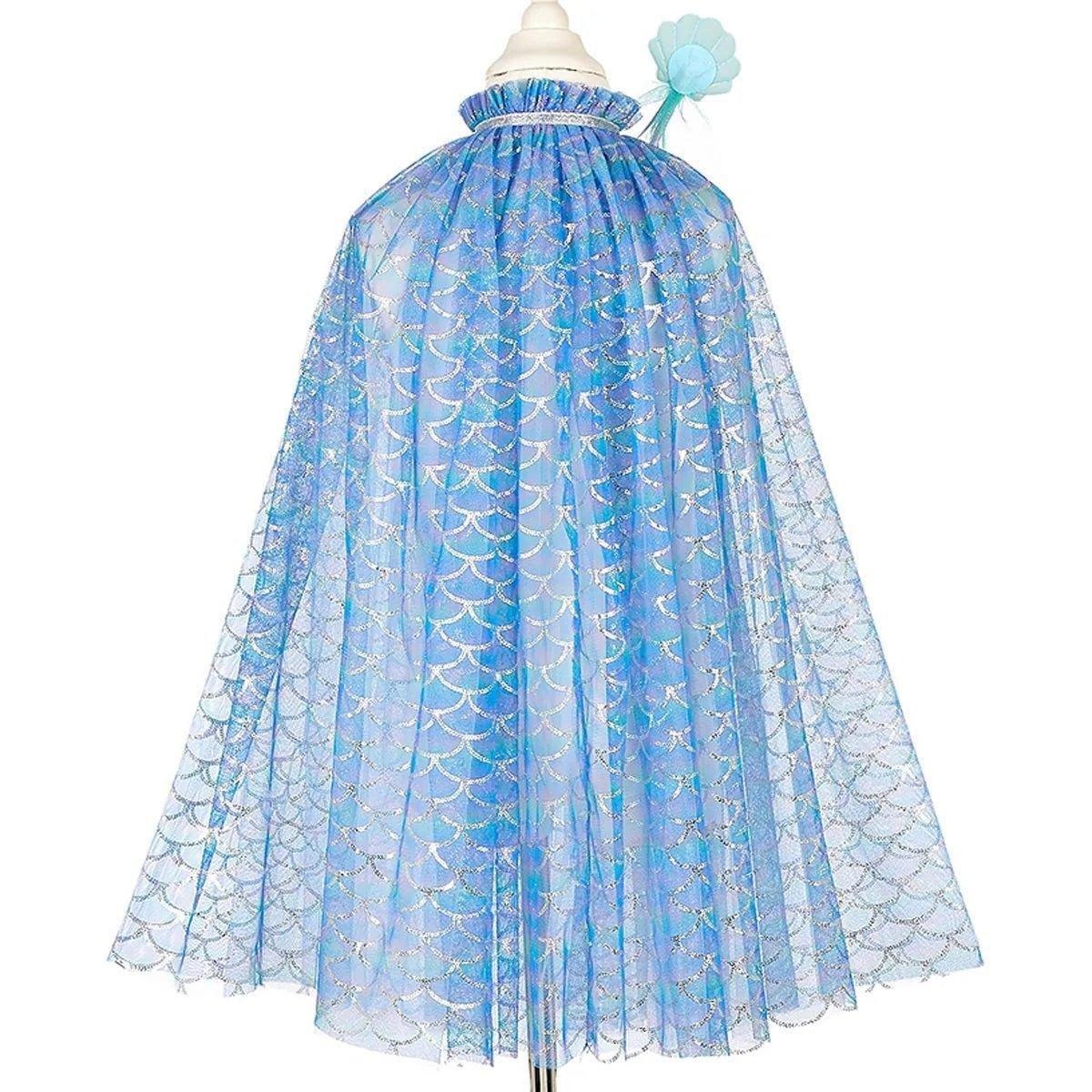 Marlya Mermaid Costume Cape Set w/ headband & wand image number 1