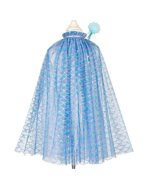 Marlya Mermaid Costume Cape Set w/ headband & wand