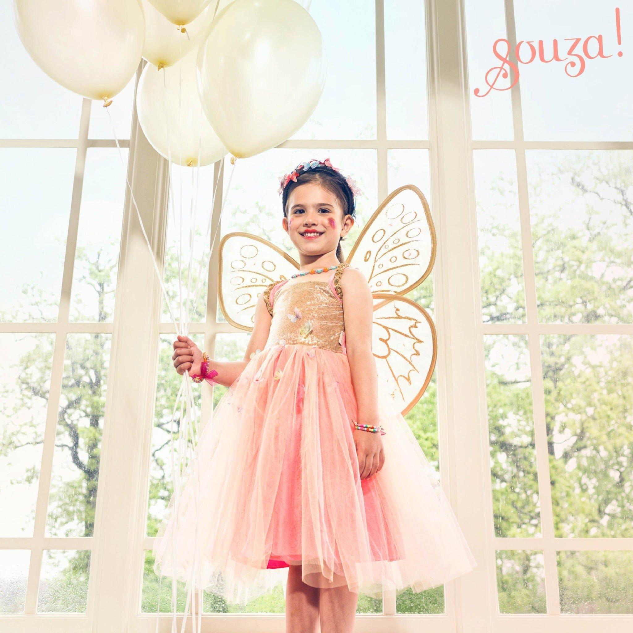 Joanna Fairy Costume - Dress and Wings Set (orange) image number 2