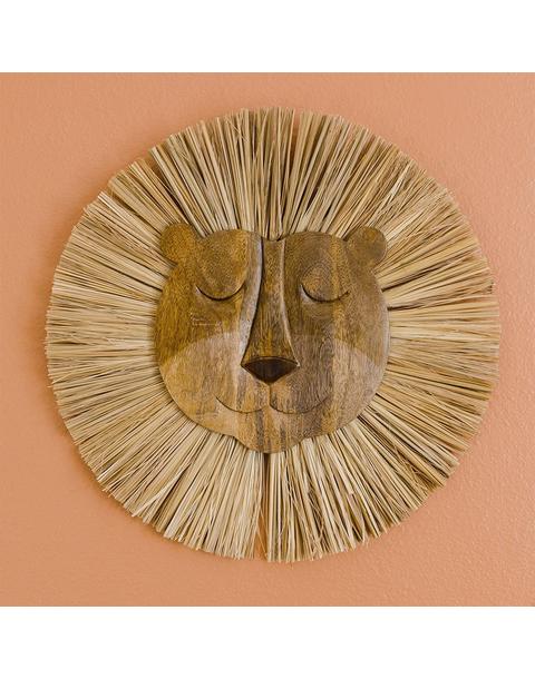 Kendi Lion Safari Wooden Wall Decor