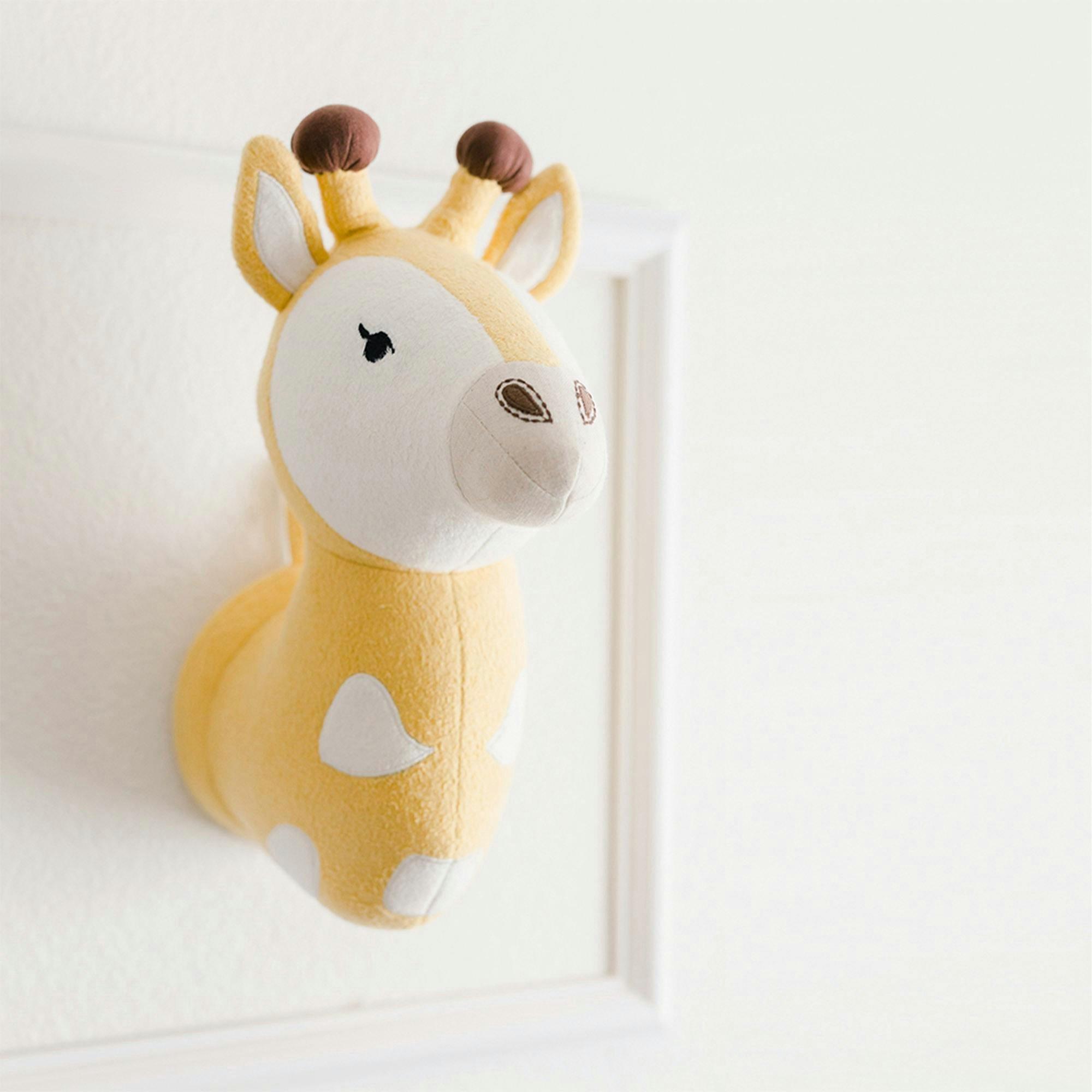 Kendi Giraffe Plush Head Wall Decor image number 2