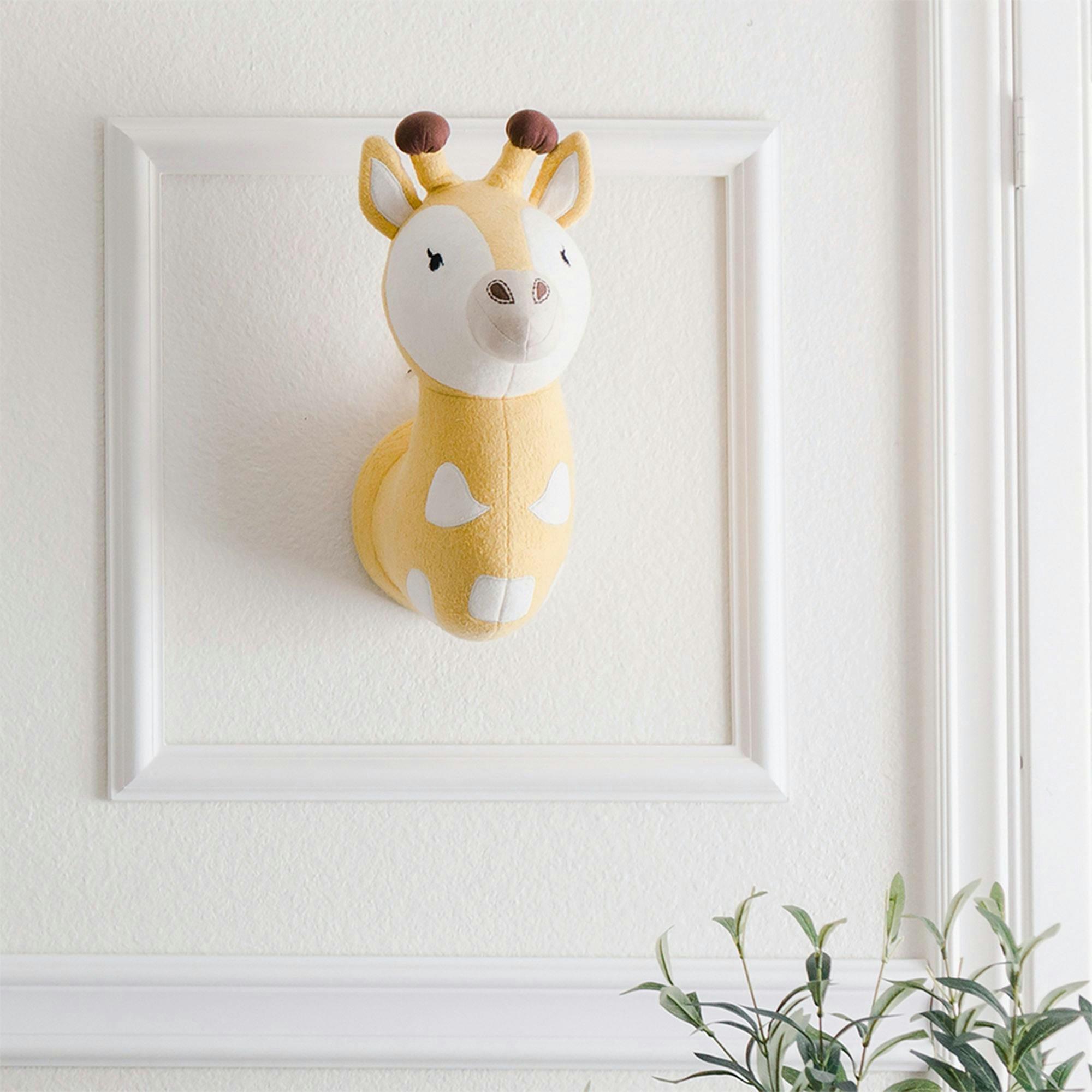 Kendi Giraffe Plush Head Wall Decor image number 3