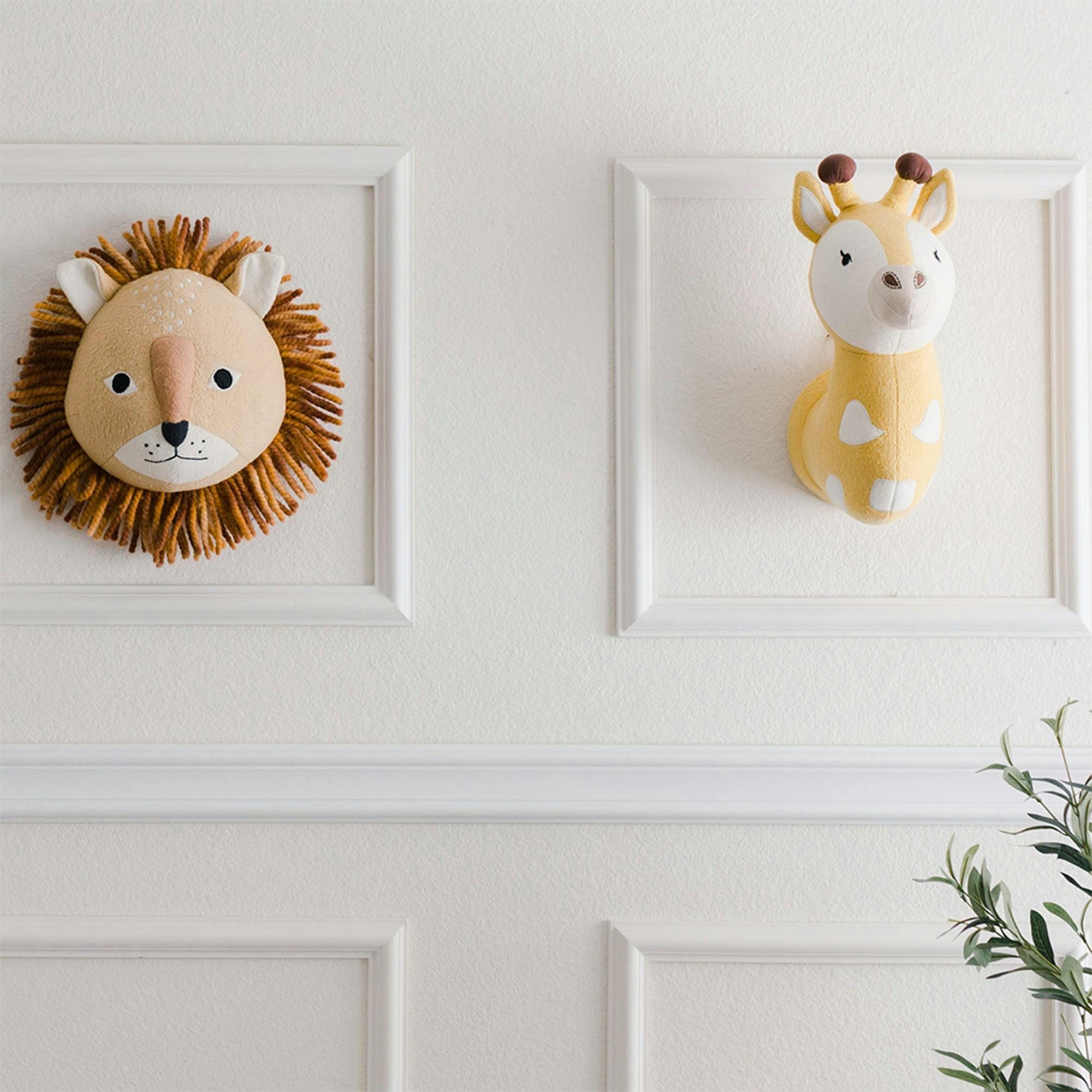 Kendi Giraffe Plush Head Wall Decor image number 4