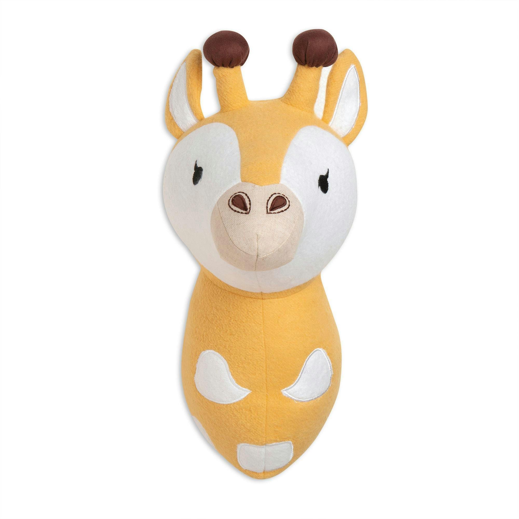 Kendi Giraffe Plush Head Wall Decor image number 1