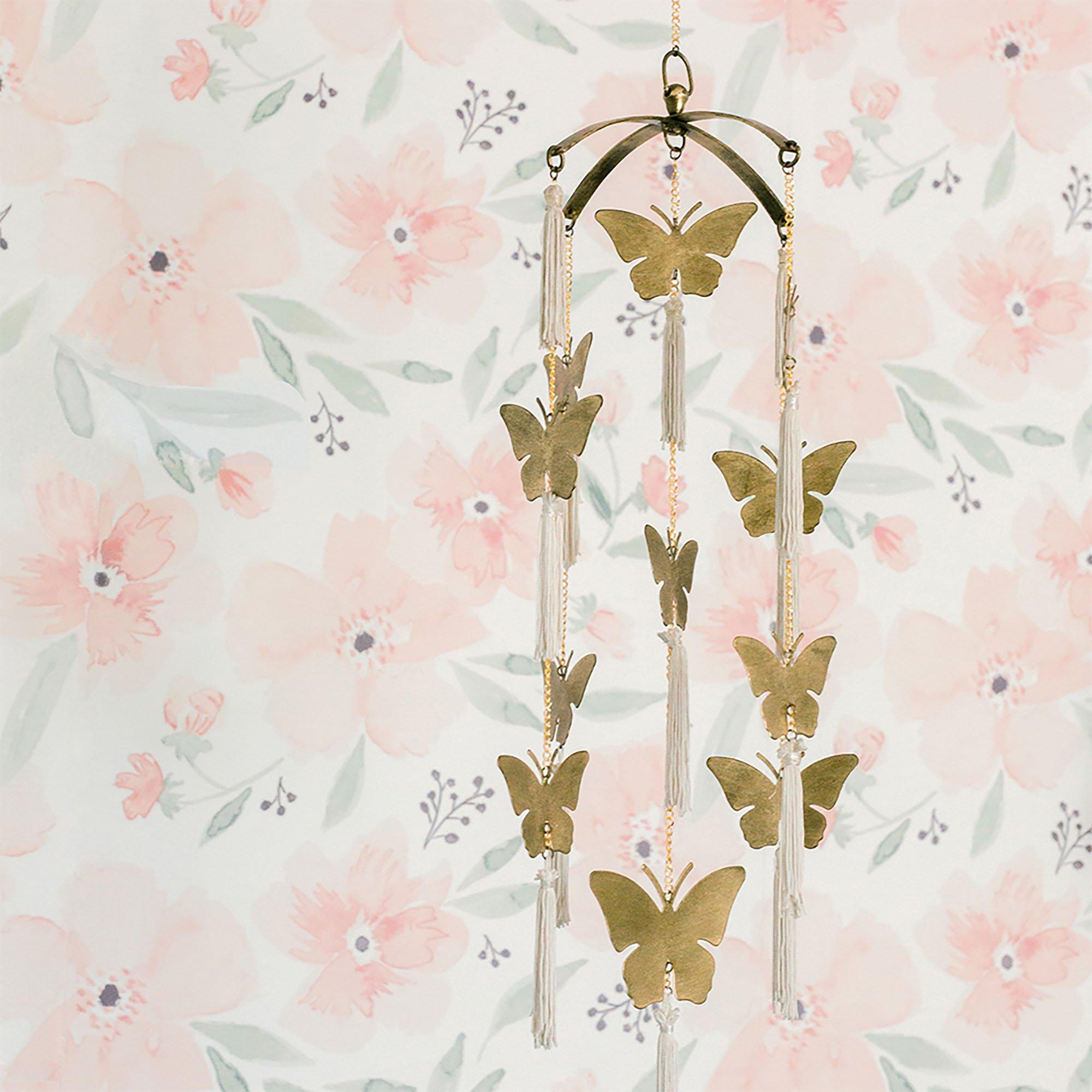 Parker Butterfly Brass Nursery Ceiling Hanging image number 2