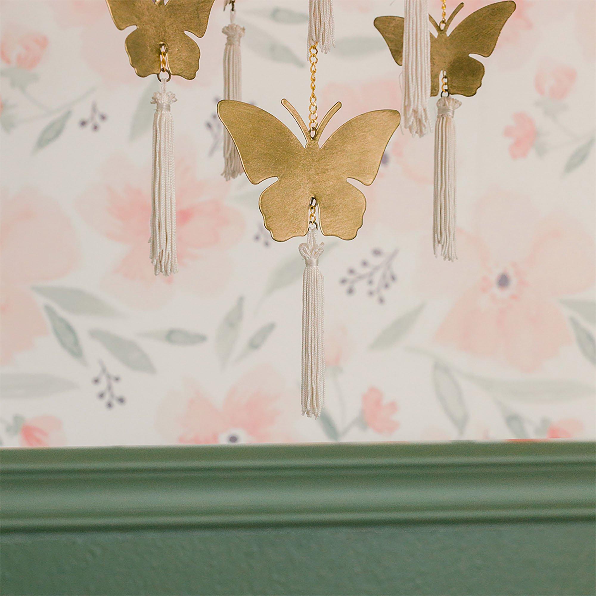 Parker Butterfly Brass Nursery Ceiling Hanging image number 4
