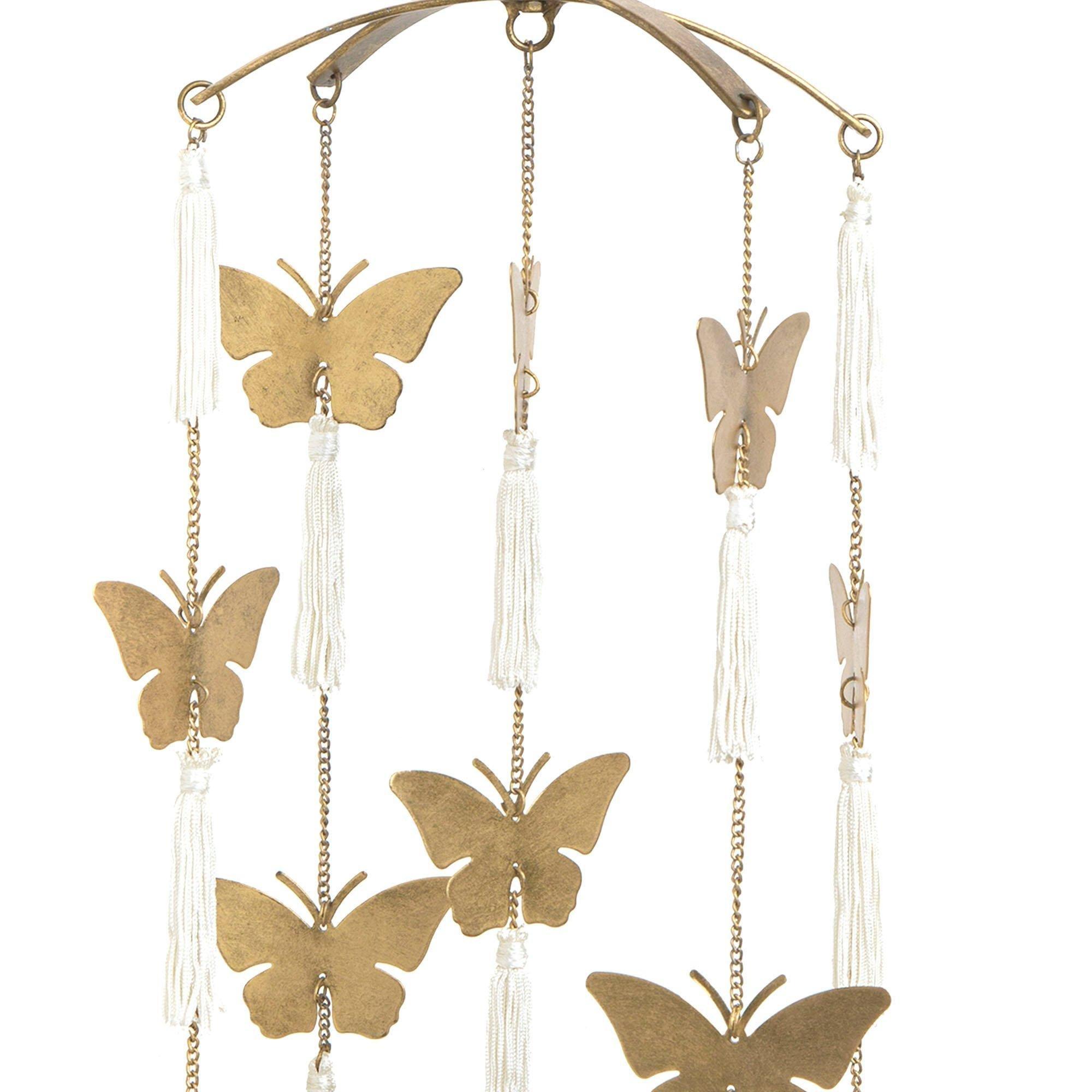 Parker Butterfly Brass Nursery Ceiling Hanging image number 1