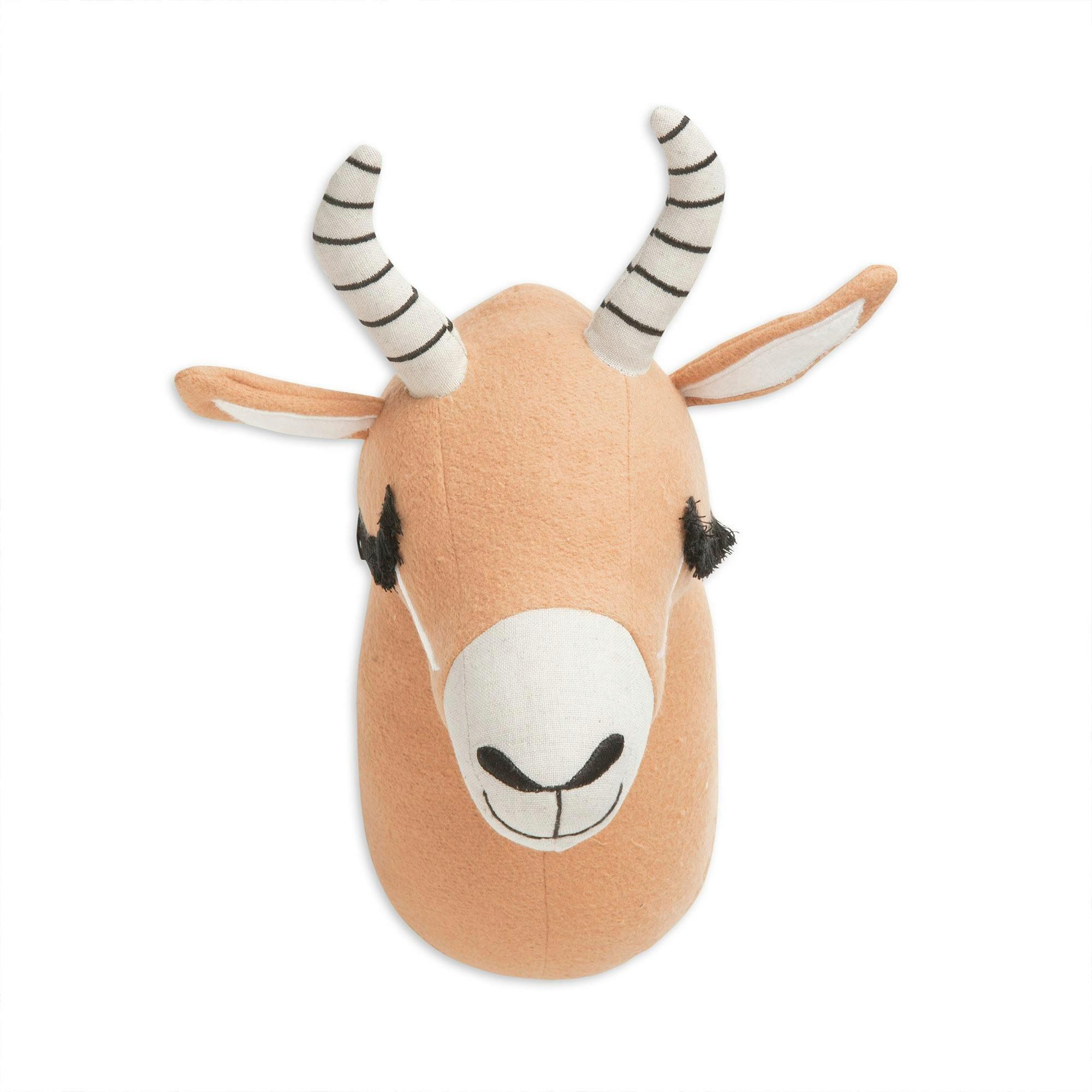 Kendi Antelope Plush Head Wall Decor image number 1
