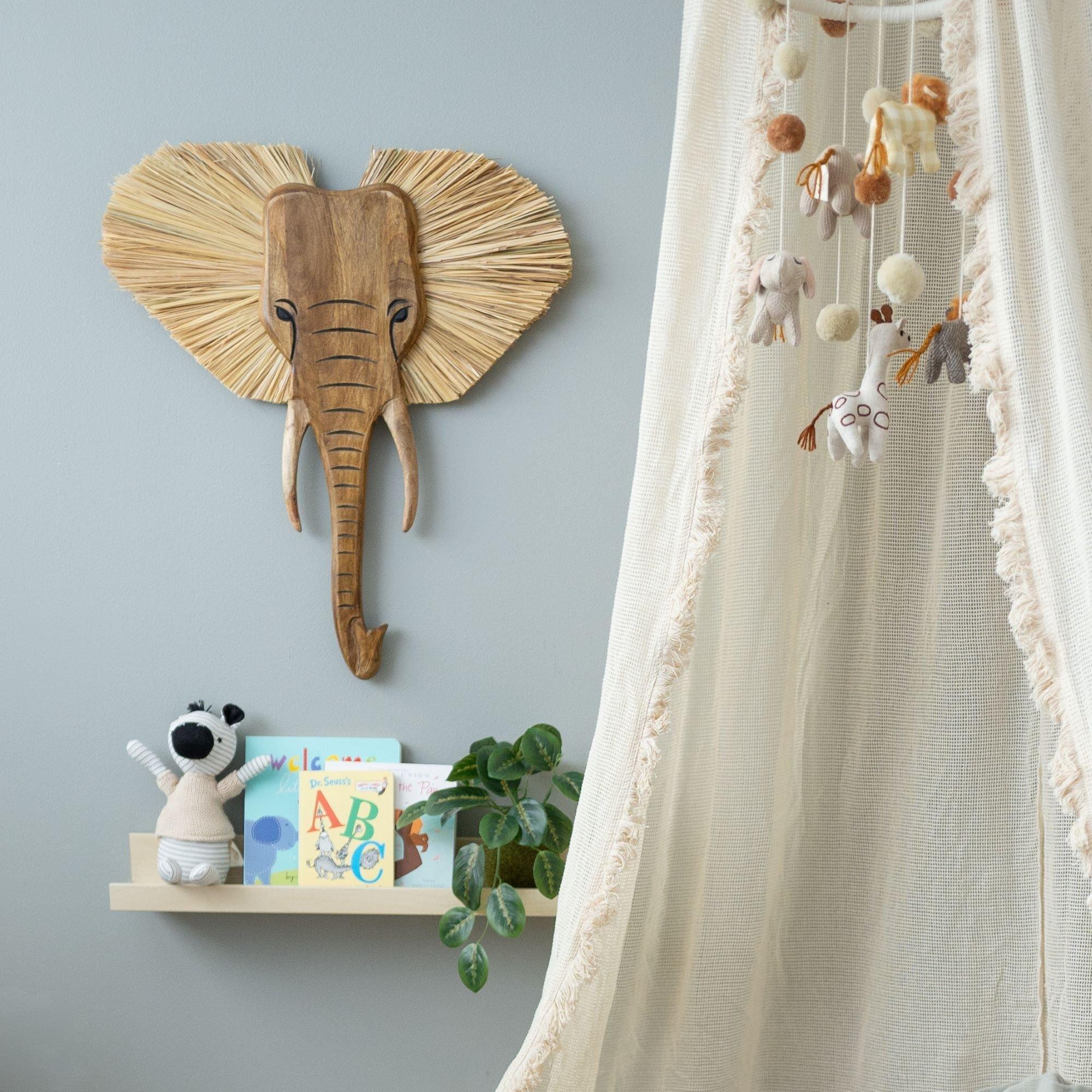 Kendi Elephant Safari Wooden Wall Decor image number 4
