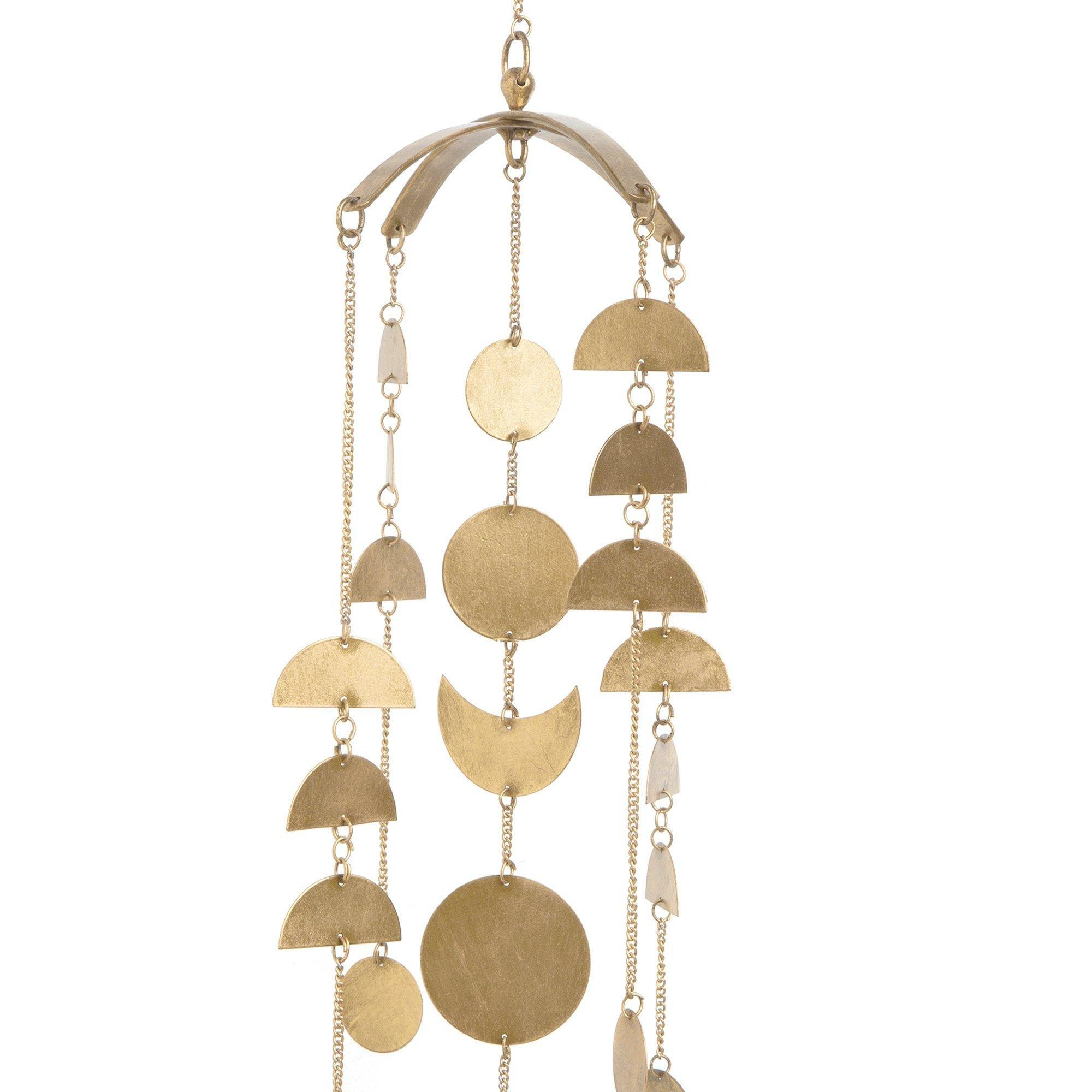 Luna Moon Brass Nursery Ceiling Hanging image number 1