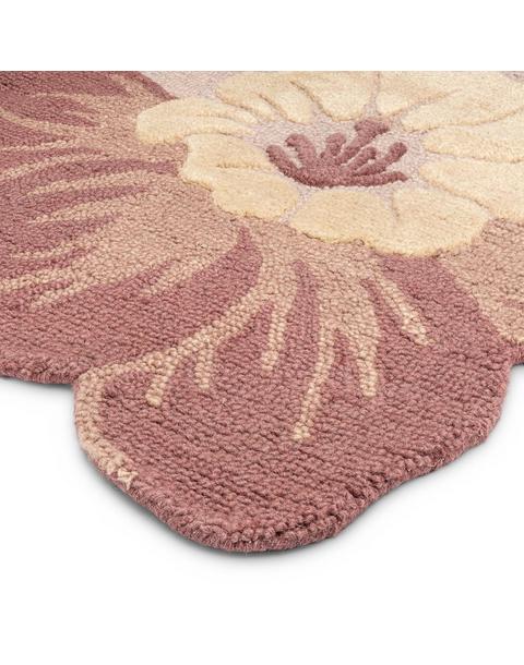 Violet Hand-Tufted Wool Accent Rug (36" Round)