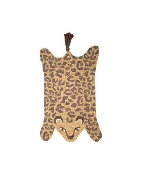 Parker Leopard Shaped Wool Accent Rug (23" x 36")