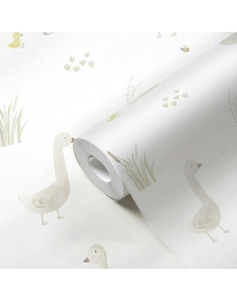 Charlie Goose & Duckling Nursery Wallpaper