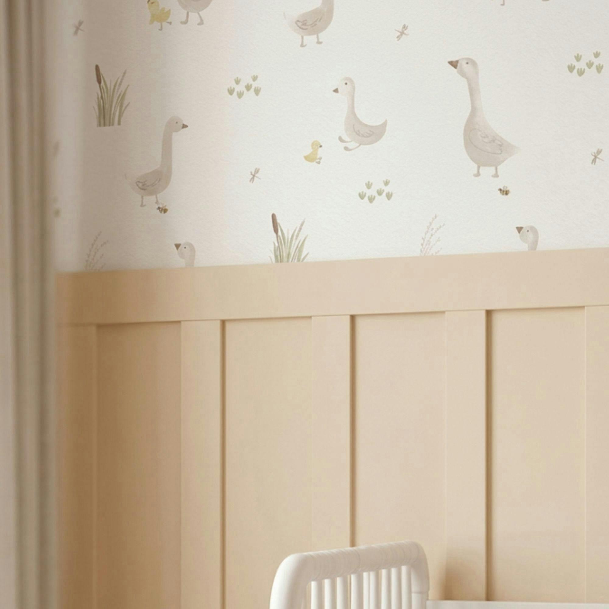 Charlie Goose & Duckling Nursery Wallpaper image number 3