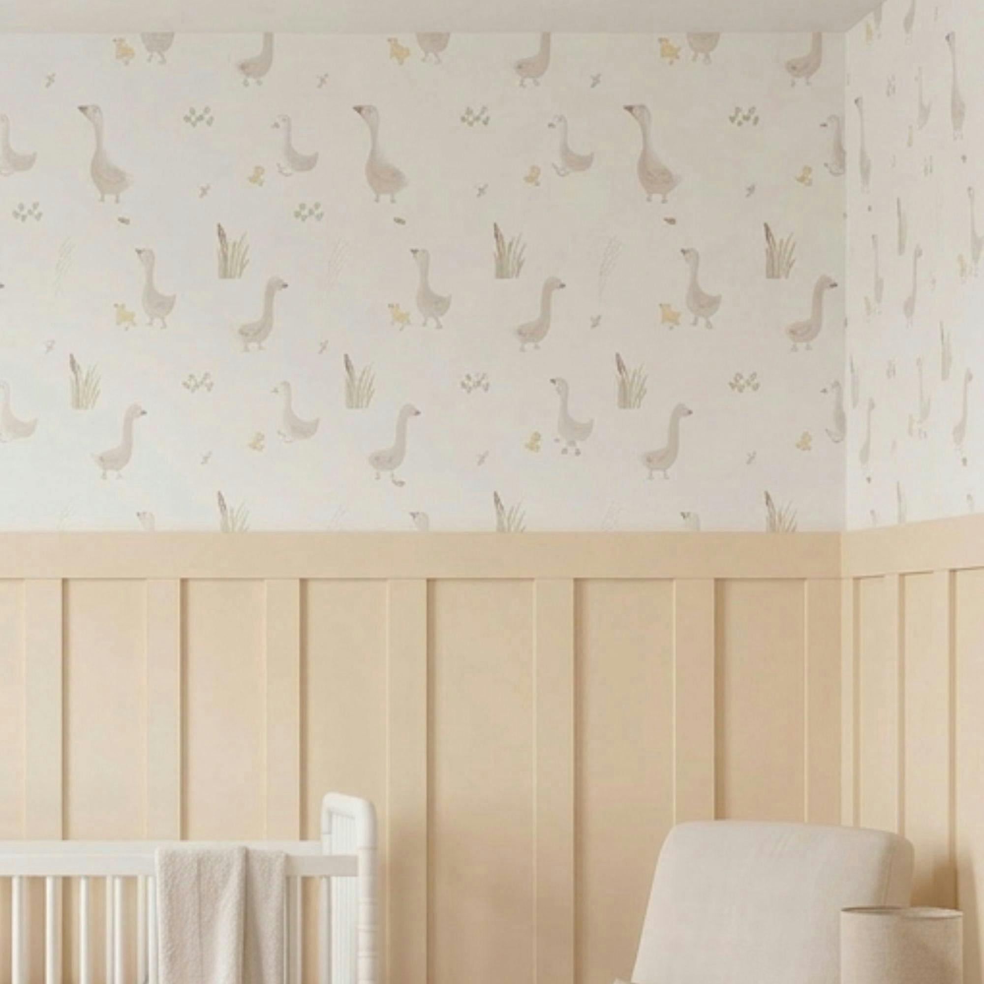 Charlie Goose & Duckling Nursery Wallpaper image number 4