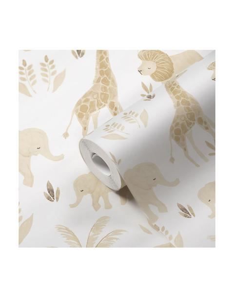 Kendi Safari Animal Nursery Wallpaper