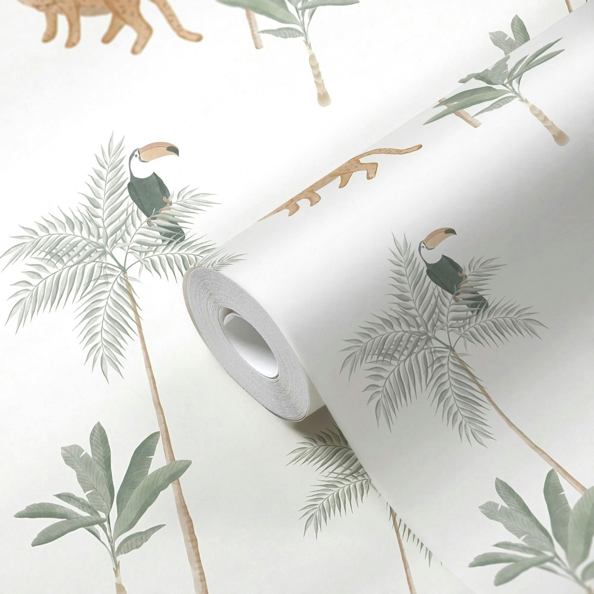 Eden Tropical Jungle Nursery Wallpaper image number 0
