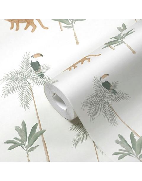 Eden Tropical Jungle Nursery Wallpaper