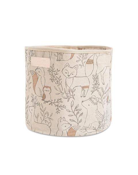 Ezra Woodland Canvas Storage Bin