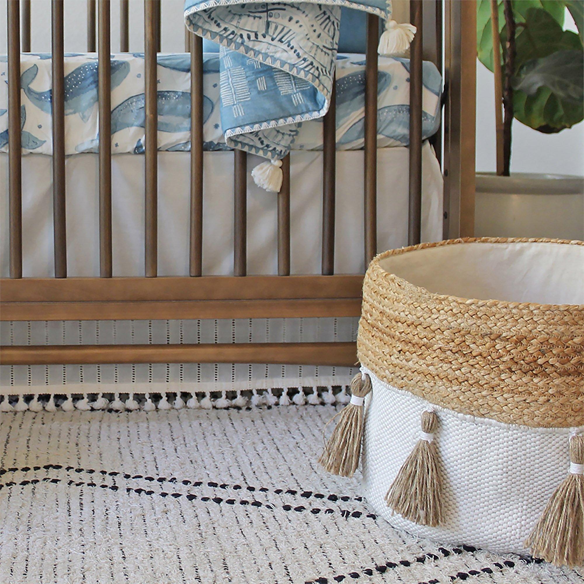 Cotton & Jute Boho Storage Bin image number 2