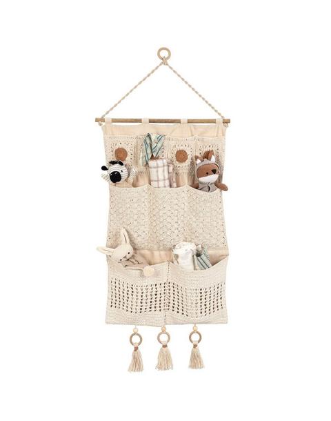 Willow Wall Storage Organizer With Pockets