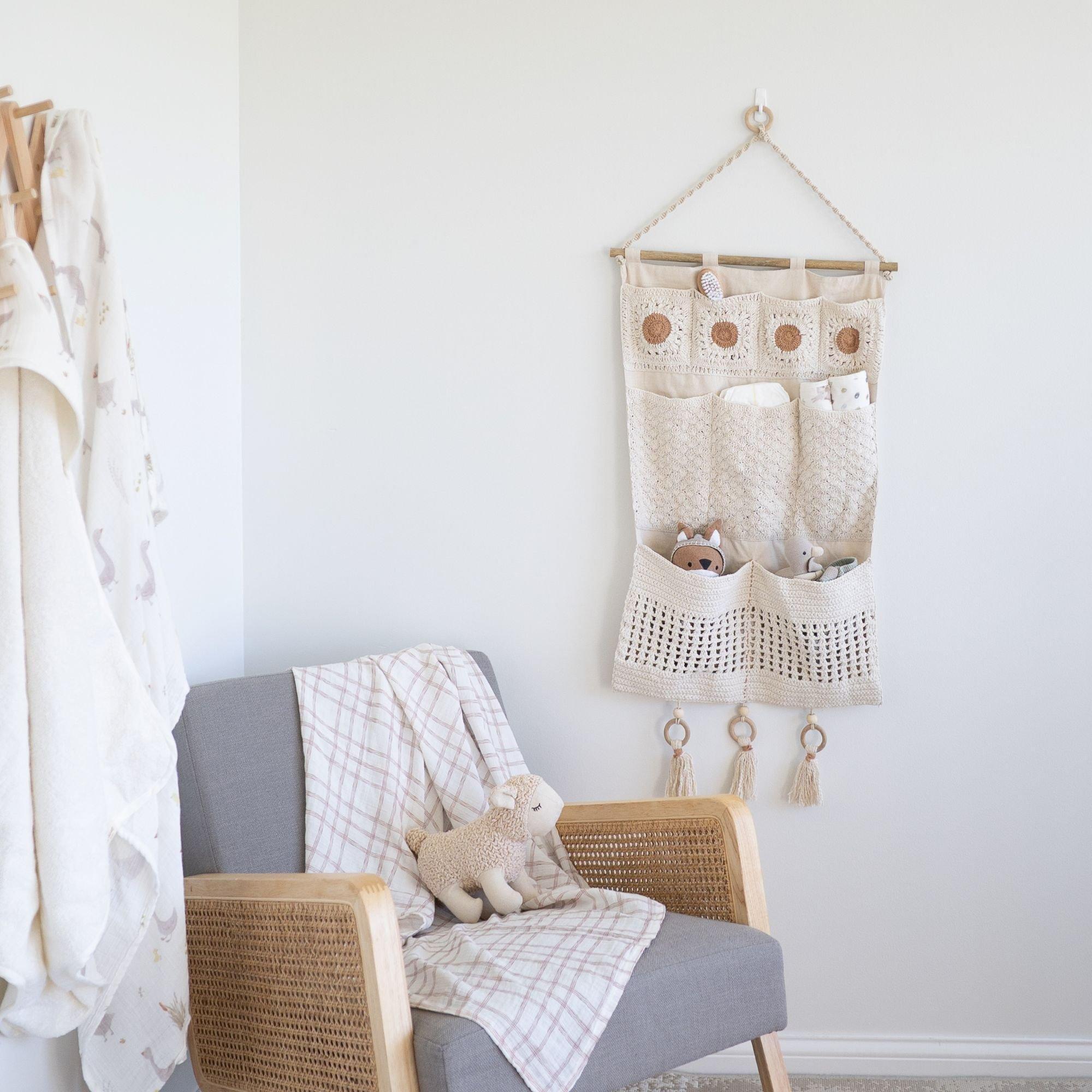 Willow Wall Storage Organizer With Pockets image number 2