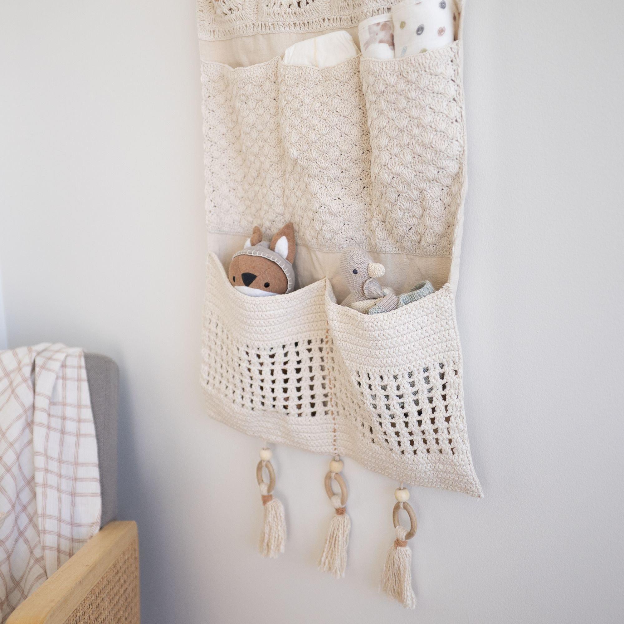 Willow Wall Storage Organizer With Pockets image number 3