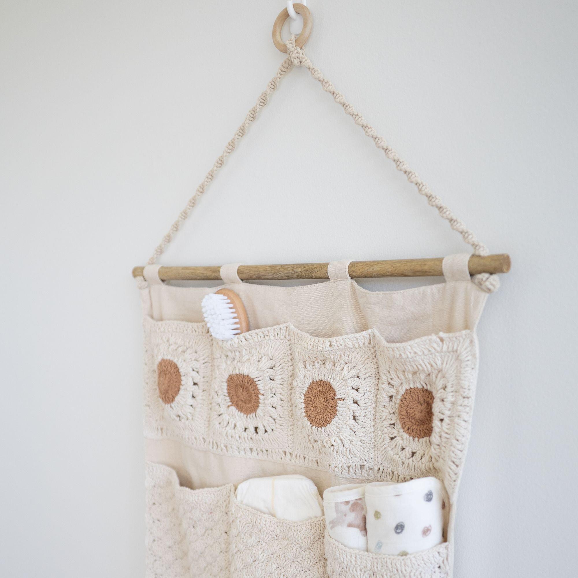 Willow Wall Storage Organizer With Pockets image number 4