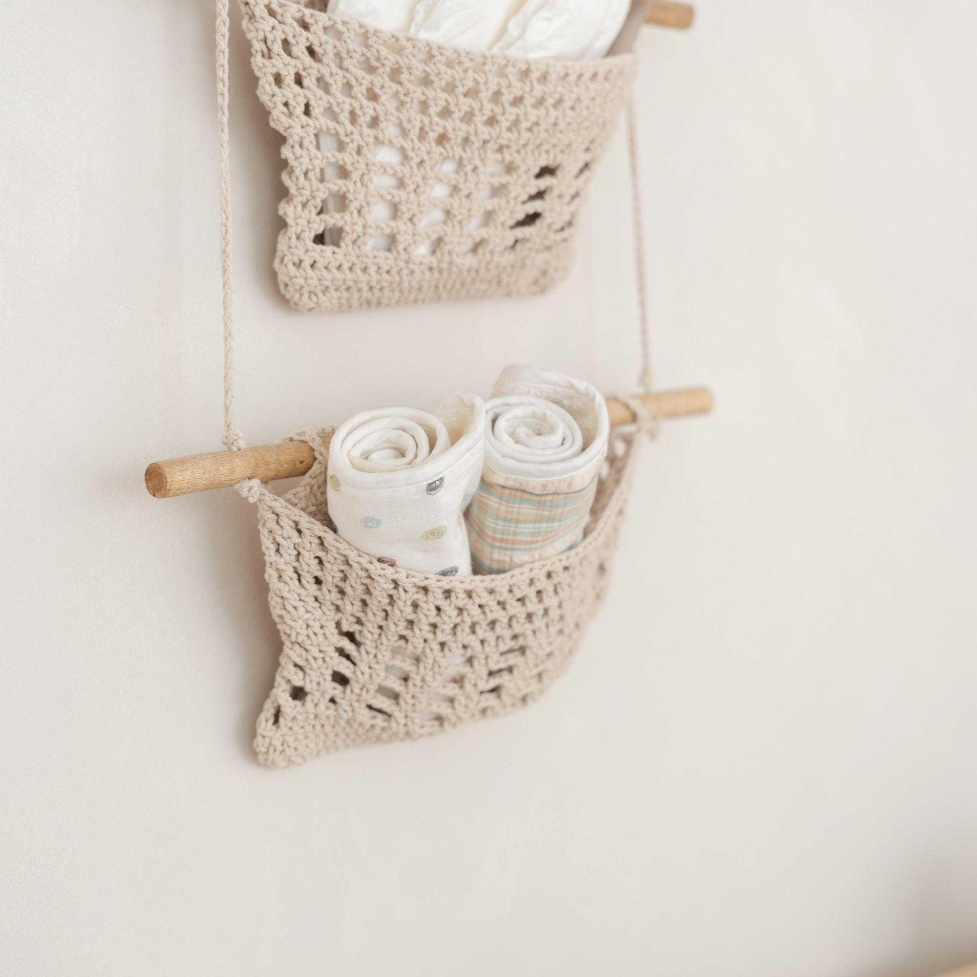 Charlie Farmhouse 3-Tier Hanging Wall Storage Organizer image number 3