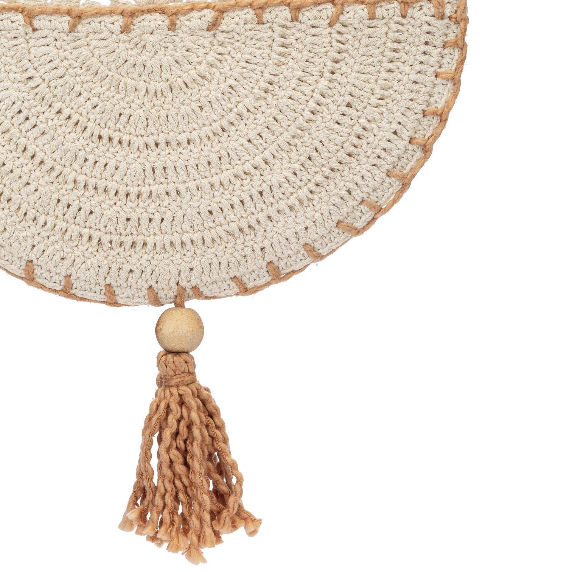 Violet Crochet Wall Storage Baskets (Set of 2) image number 1